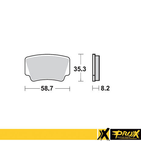 _Prox Rear Brake Pad KTM SX/XC ATV 505/525  08-11 | 37.227102 | Greenland MX_