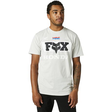 _Fox Honda Premium T-Shirt Grau | 29004-097 | Greenland MX_