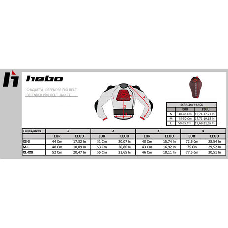 _Hebo Defender Pro Belt H Jacket Schutz | HE6338-P | Greenland MX_