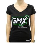 _Logo GMX Damen T-Shirt Schwarz | PU-TGMXW16BK | Greenland MX_