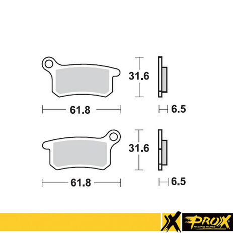 _Front Brake Pad Prox KTM 65 SX 02-20 85 SX 03-11 | 37.109202 | Greenland MX_