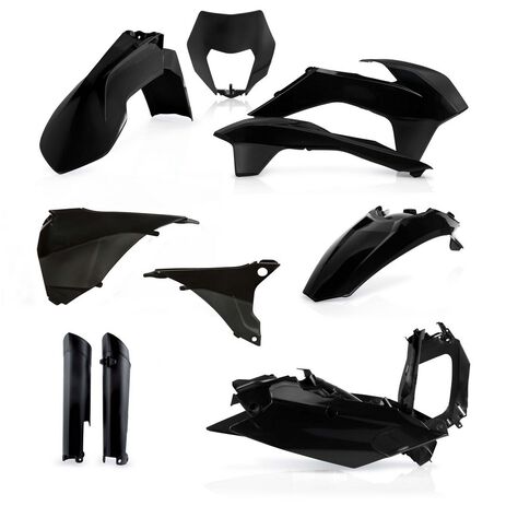 _Acerbis Plastic Full Kit KTM EXC/EXC-F 14-15 Black | 0017204.090-P | Greenland MX_