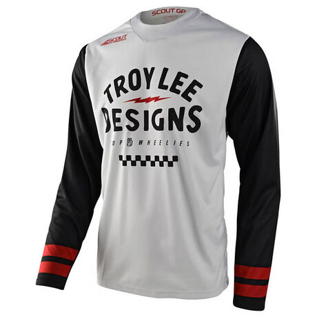 _Troy Lee Designs Scout GP Ride On Jersey Weiss | 367733011-P | Greenland MX_