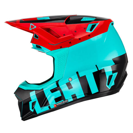 _Helm mit Brille Leatt Moto 7.5 Hellblau | LB1023010750-P | Greenland MX_