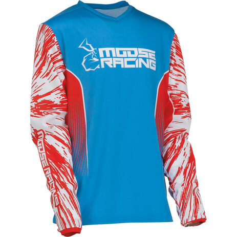 _Moose Racing Agroid Kinder Jersey Rot/Weiss/Blau | 2912-2261-P | Greenland MX_