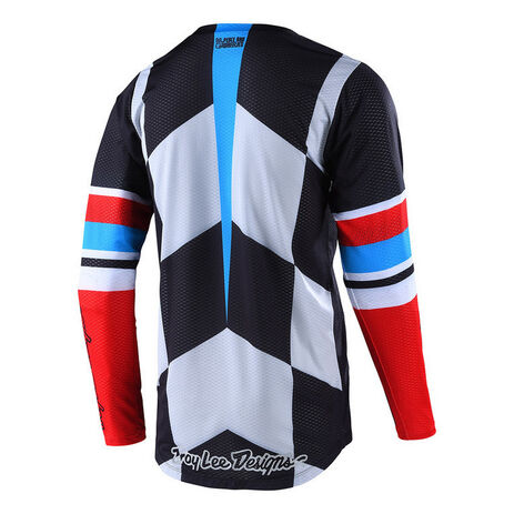 _Maillot Troy Lee Designs GP Air Warped Rouge/Noir | 304327002-P | Greenland MX_