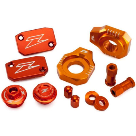 _Zeta Racing KTM SX 250 13-18 SX-F 250/350/450 13-18 Aluminum Accessories Kit Orange | ZE51-2443 | Greenland MX_