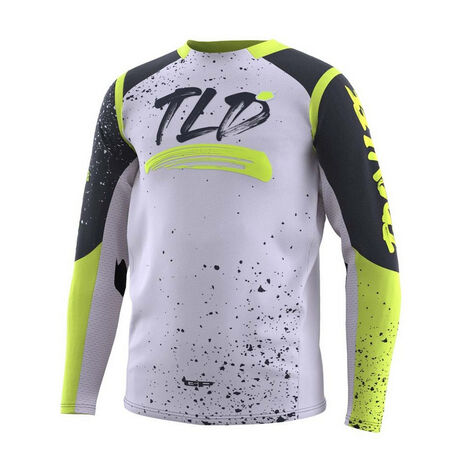 _Troy Lee Designs GP PRO Partical Youth Jersey Gray/Yellow | 379932011-P | Greenland MX_