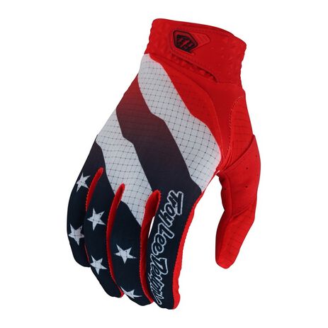 _Troy Lee Designs Air Stripes & Stars Gloves Red | 404988001-P | Greenland MX_