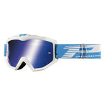 _Pro Grip 3201 FL Atzaki Goggles Mirror White/Blue | GPG-3201FLWH-P | Greenland MX_