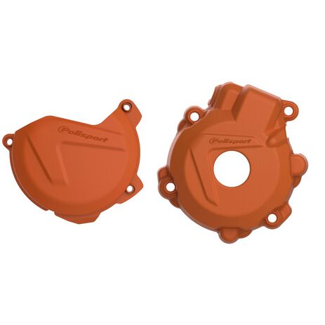 _Polisport Clutch and Ignition Cover Protector Kit Husqvarna FE 250/350 14-16 KTM EXC-F 250/350 14-16 | 90979-P | Greenland MX_