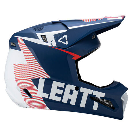 _Helm mit Brille Leatt Moto 3.5 Rot/Blau  | LB1023011100-P | Greenland MX_